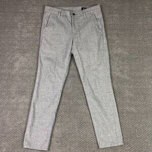 AG Adriano Goldschmied The Marshal Slim Chino Pants Men's 32 Fits 34 x 30 Gray